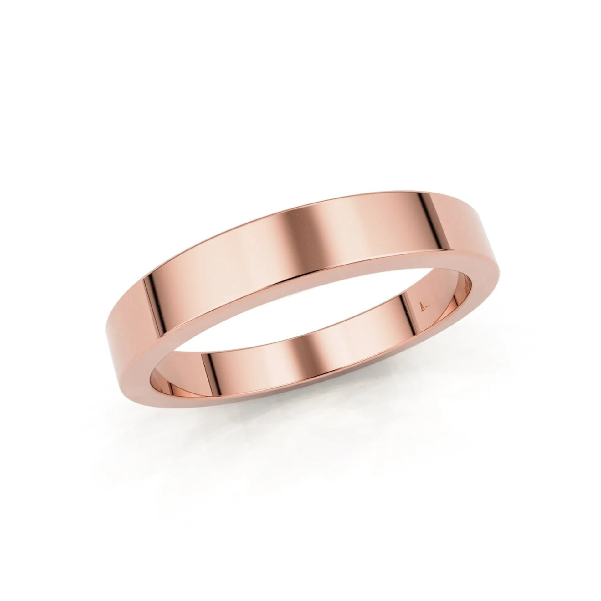 3mm Flat Forever Wedding Band, 14k Gold