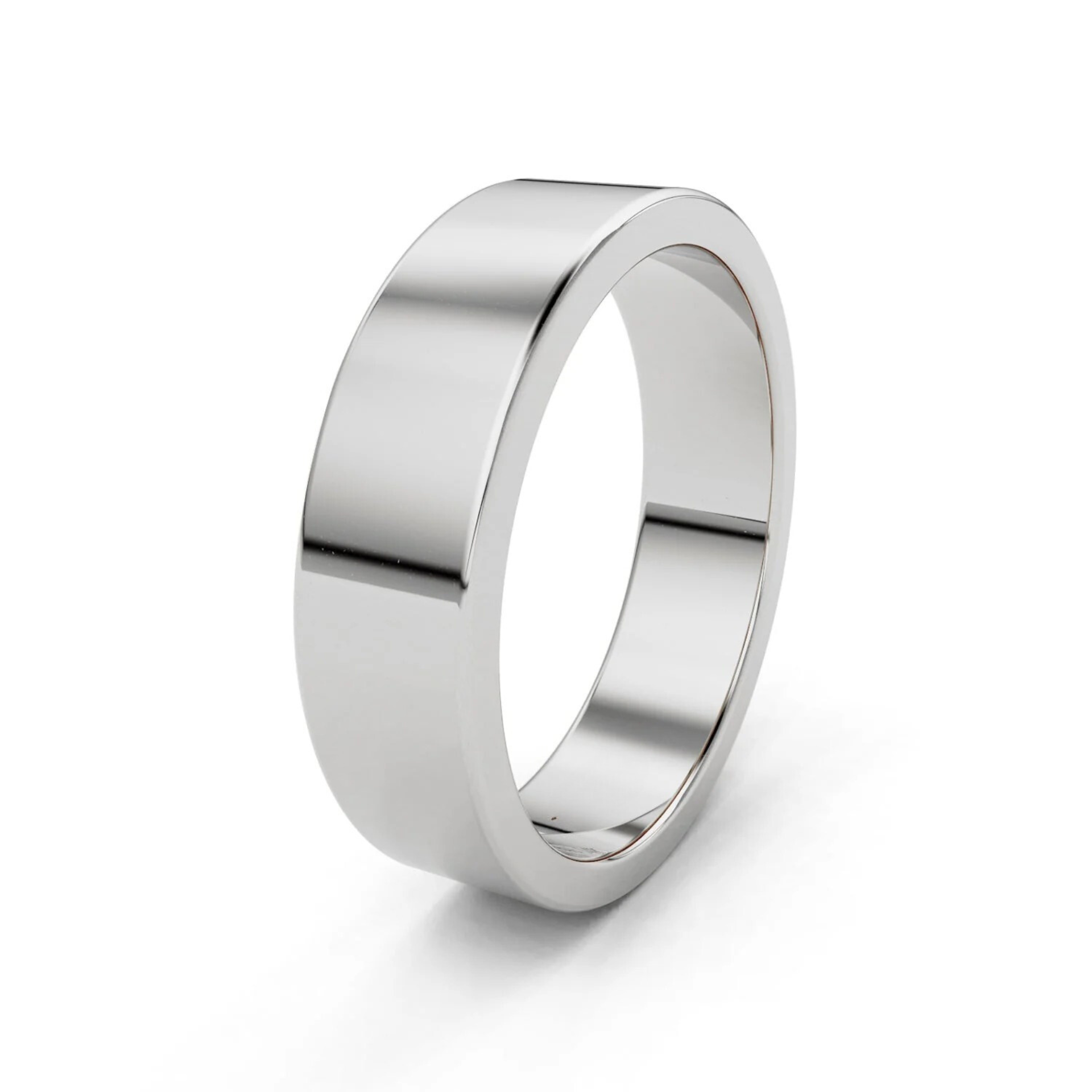 5mm Flat Forever Wedding Band, 14k Gold