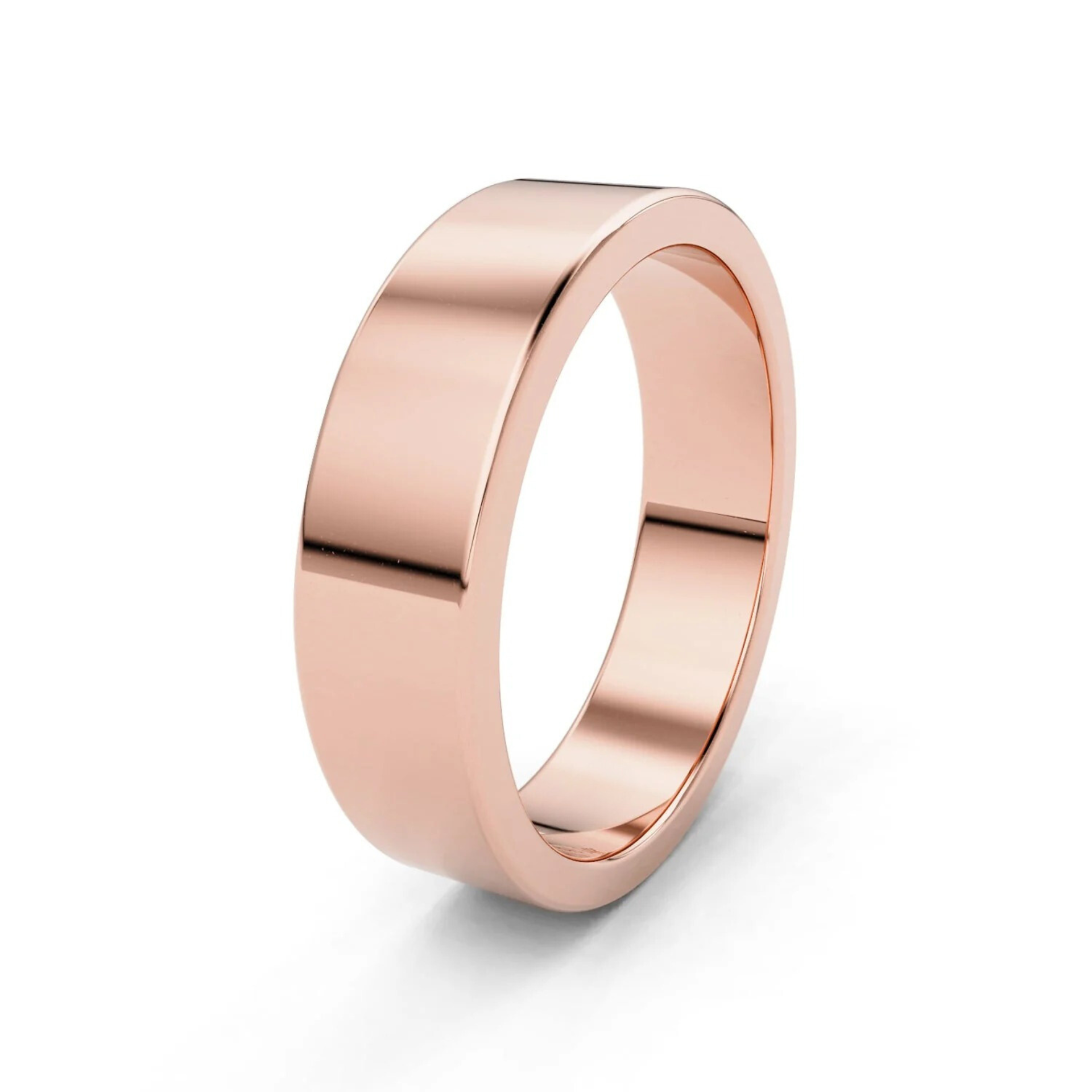 5mm Flat Forever Wedding Band, 14k Gold