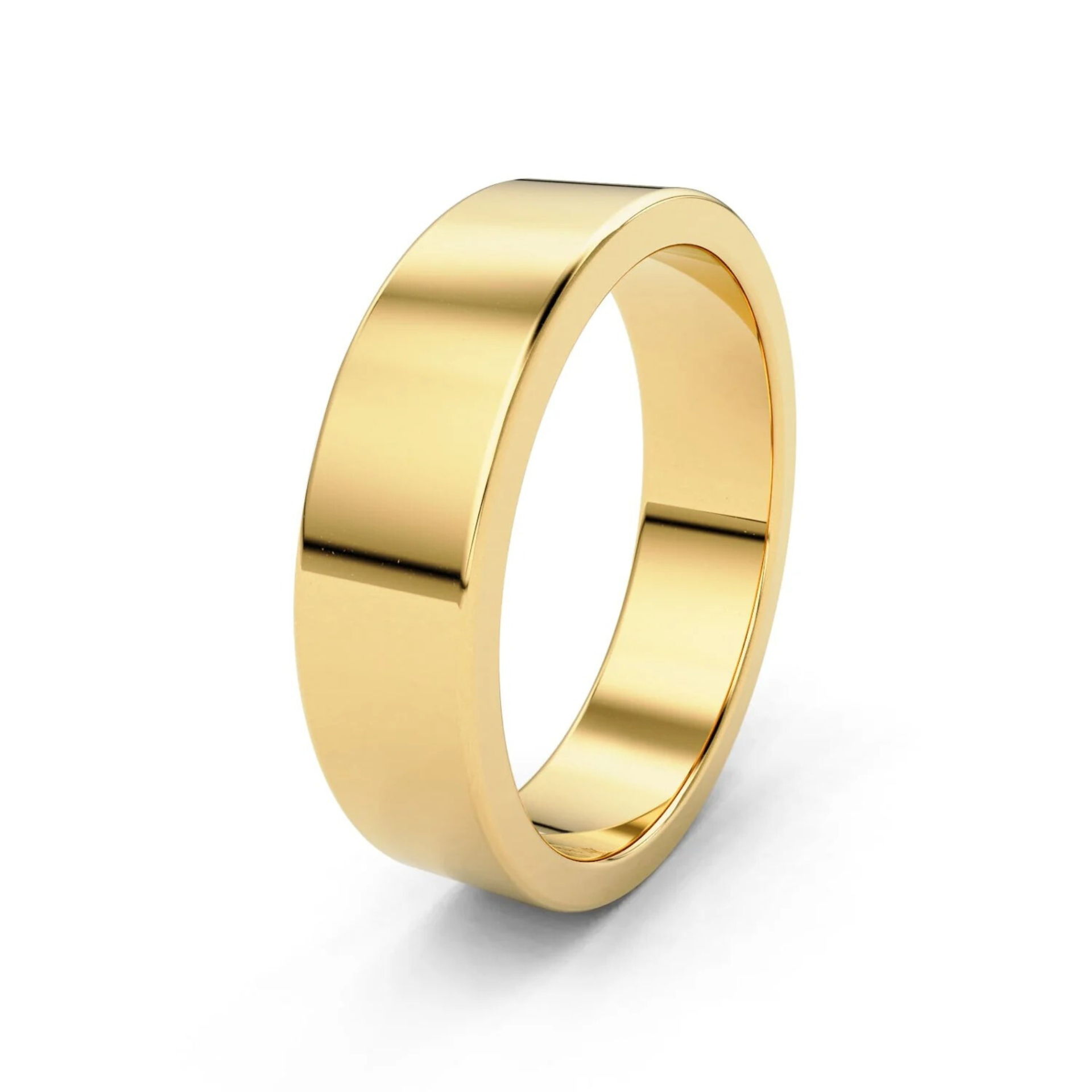 5mm Flat Forever Wedding Band, 14k Gold