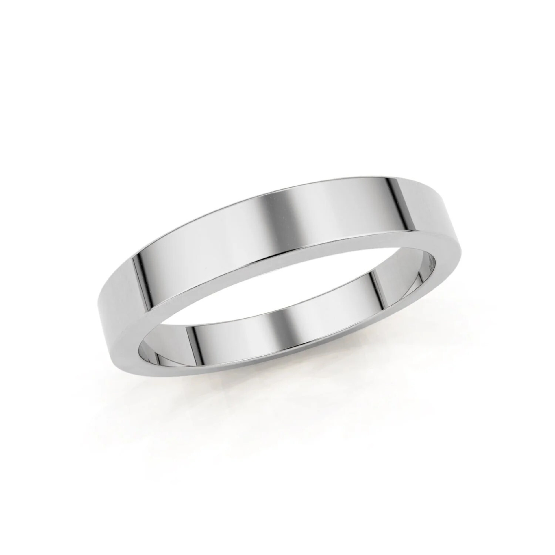 3mm Flat Forever Wedding Band, 14k Gold