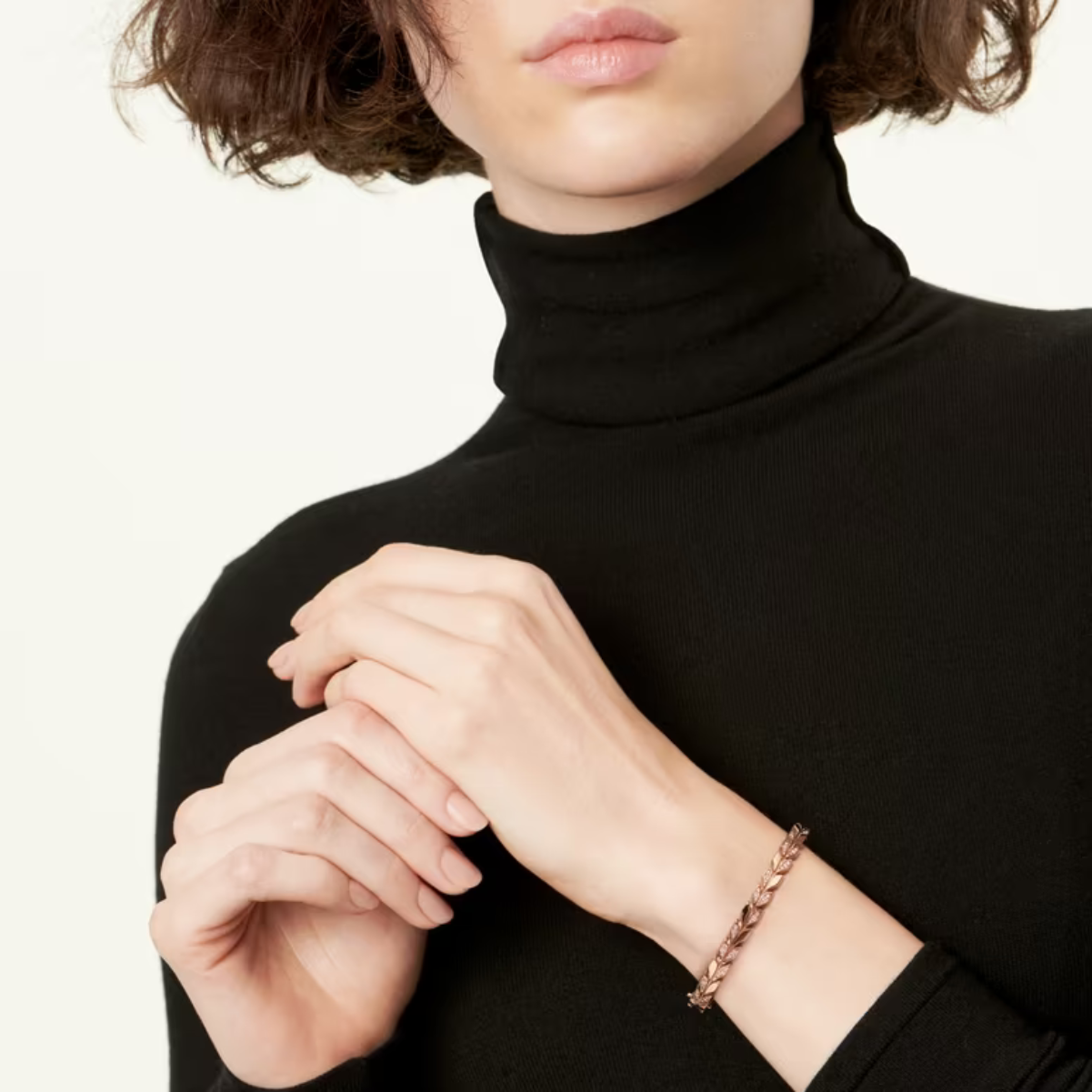 18K Rose Gold Diamond Bracelet for Women
