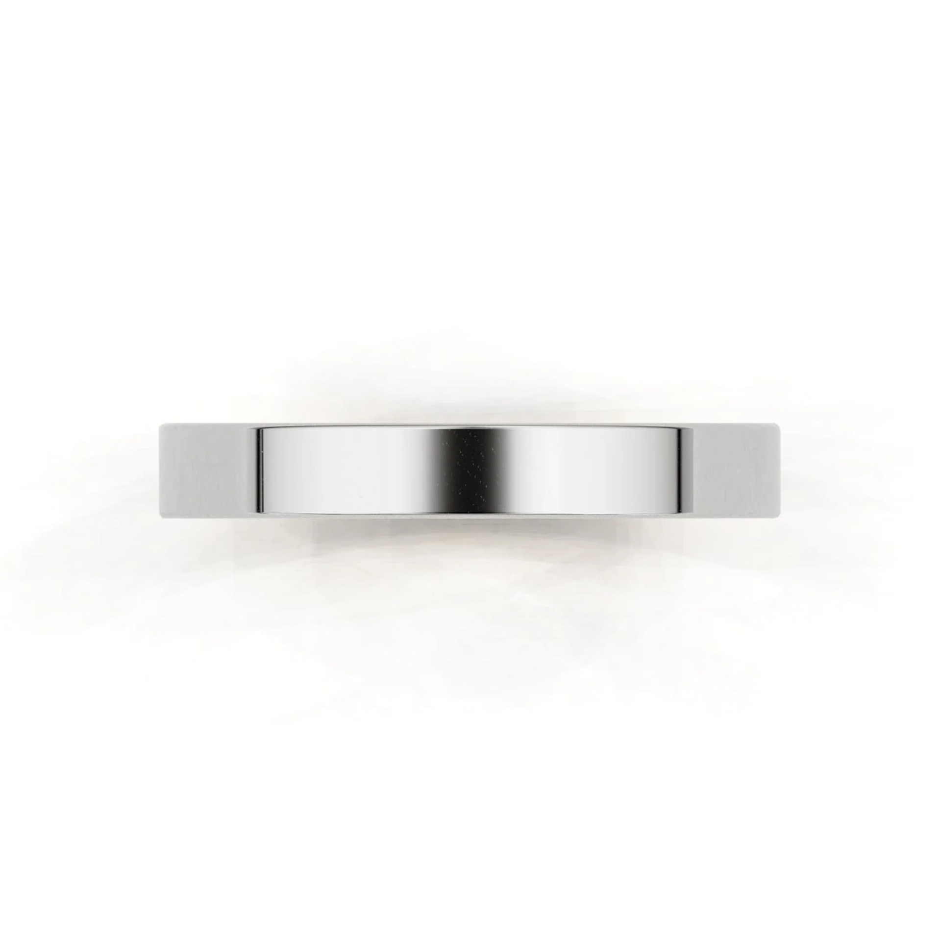 3mm Flat Forever Wedding Band, 14k Gold