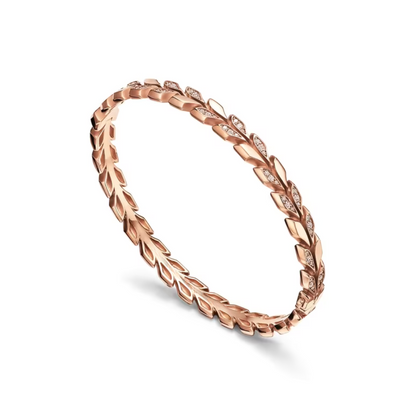 18K Rose Gold Diamond Bracelet for Women