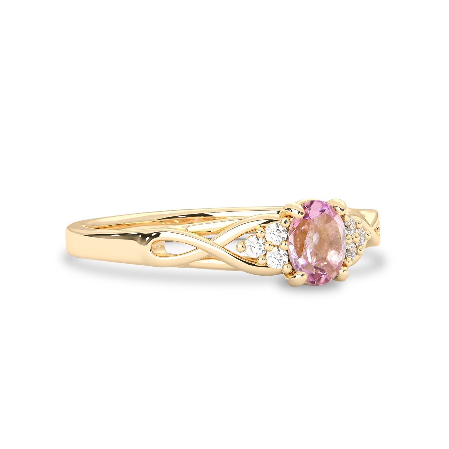 The Serene Swan Ring, Tourmaline & Diamonds