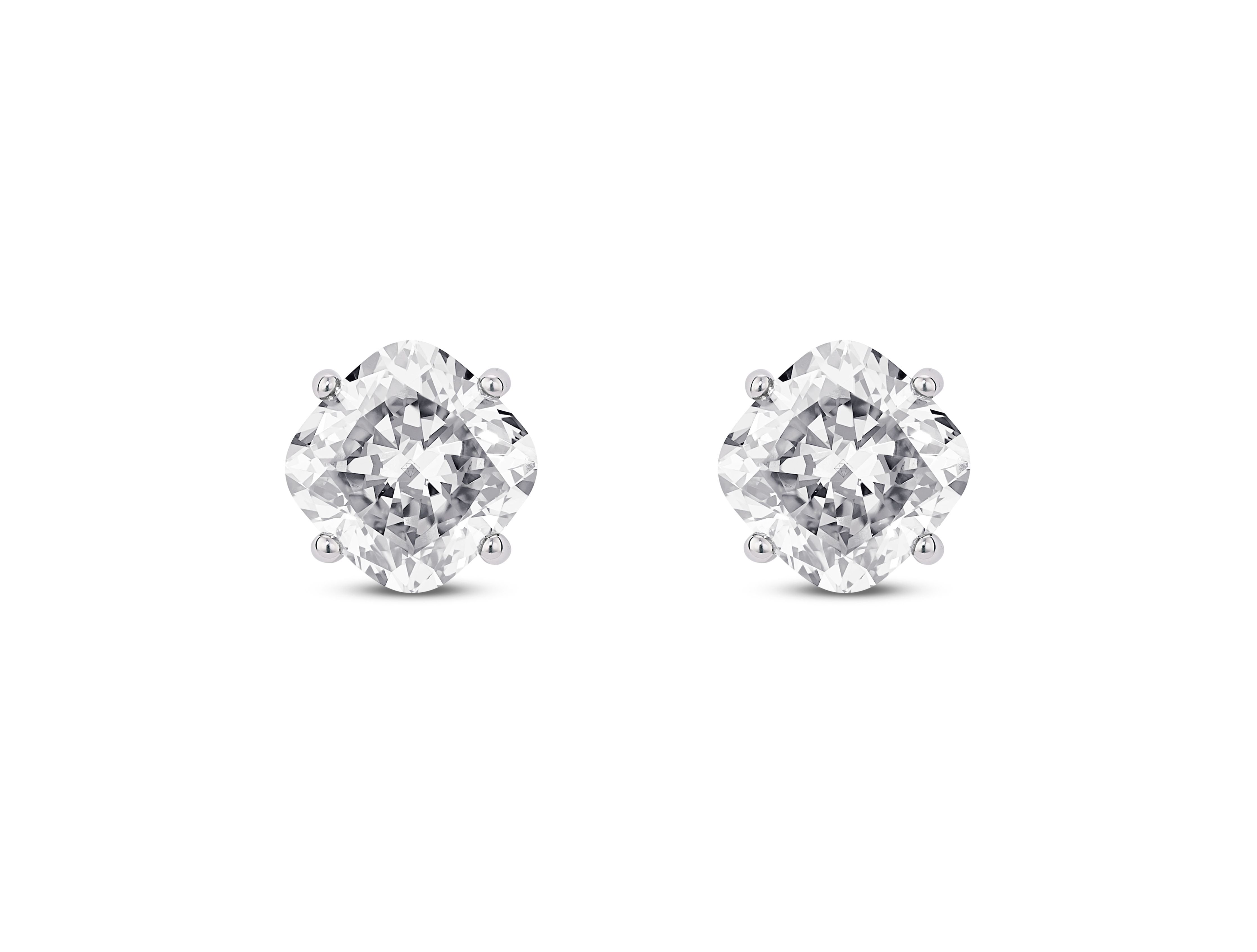 Lab-Grown Diamond 1½ct. tw. Cushion Cut 14k Gold Studs | White